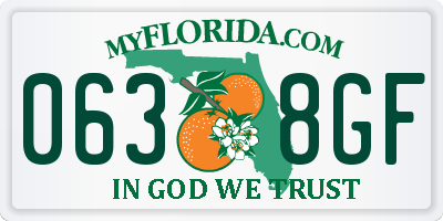FL license plate 0638GF