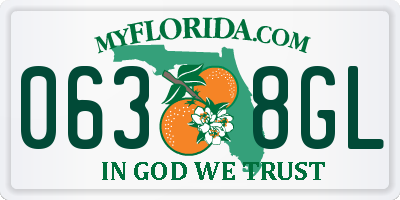 FL license plate 0638GL
