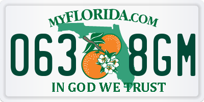 FL license plate 0638GM