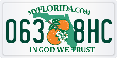 FL license plate 0638HC
