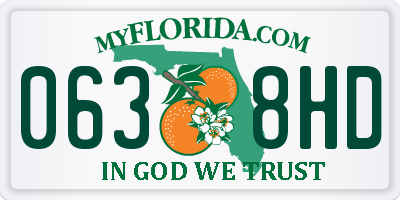 FL license plate 0638HD