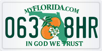 FL license plate 0638HR