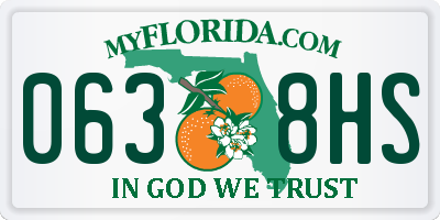 FL license plate 0638HS