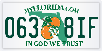 FL license plate 0638IF