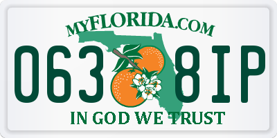 FL license plate 0638IP
