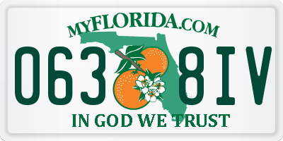 FL license plate 0638IV