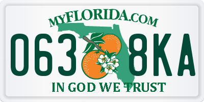 FL license plate 0638KA