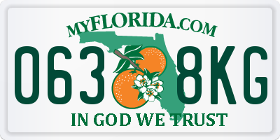 FL license plate 0638KG