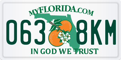 FL license plate 0638KM
