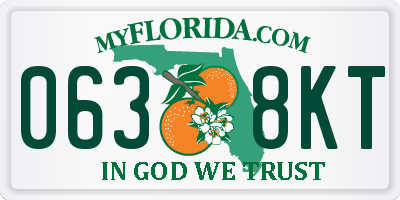 FL license plate 0638KT