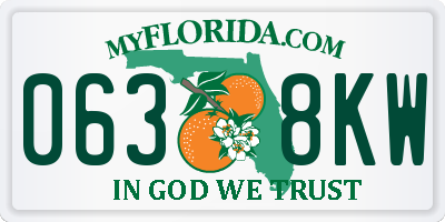 FL license plate 0638KW