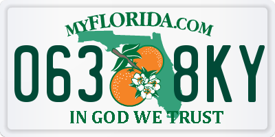 FL license plate 0638KY