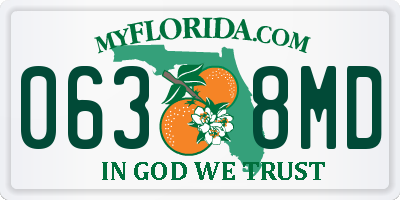 FL license plate 0638MD