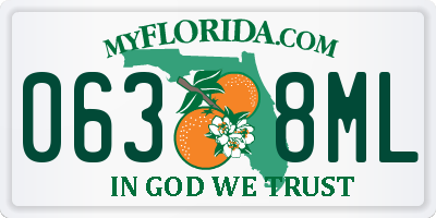 FL license plate 0638ML