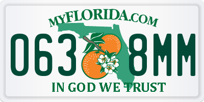 FL license plate 0638MM