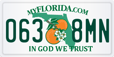 FL license plate 0638MN