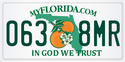 FL license plate 0638MR