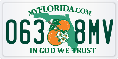 FL license plate 0638MV