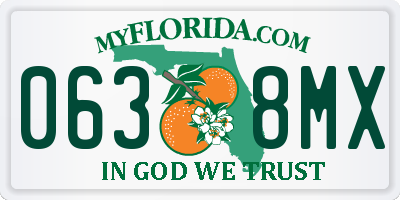 FL license plate 0638MX