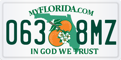 FL license plate 0638MZ