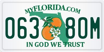 FL license plate 0638OM