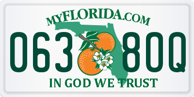 FL license plate 0638OQ