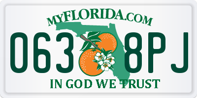 FL license plate 0638PJ