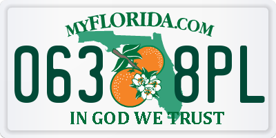 FL license plate 0638PL