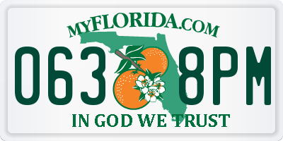 FL license plate 0638PM