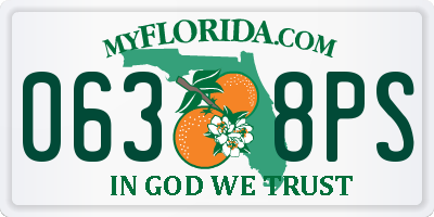 FL license plate 0638PS
