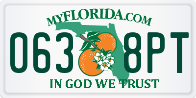FL license plate 0638PT
