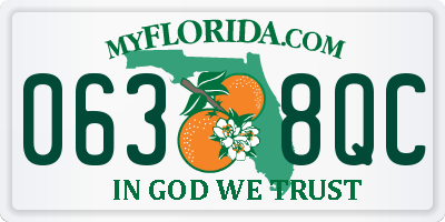 FL license plate 0638QC