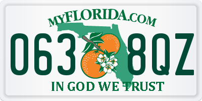 FL license plate 0638QZ