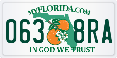 FL license plate 0638RA