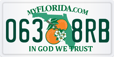 FL license plate 0638RB