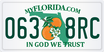 FL license plate 0638RC