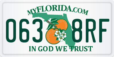FL license plate 0638RF