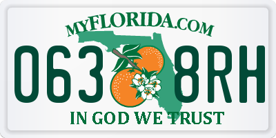 FL license plate 0638RH