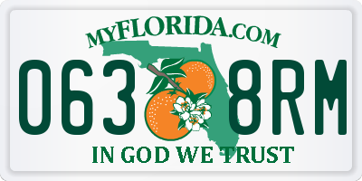 FL license plate 0638RM