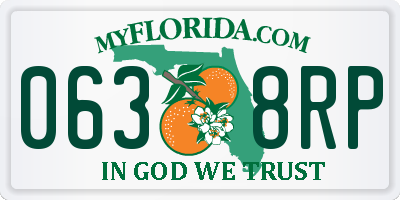 FL license plate 0638RP