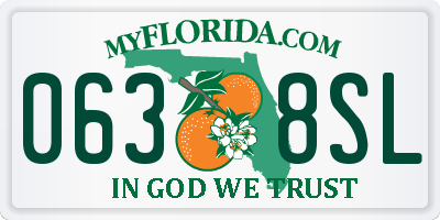 FL license plate 0638SL