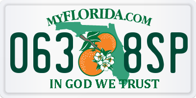 FL license plate 0638SP
