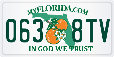FL license plate 0638TV