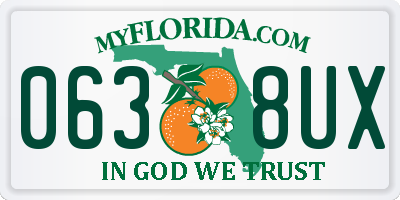 FL license plate 0638UX