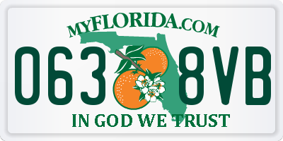 FL license plate 0638VB