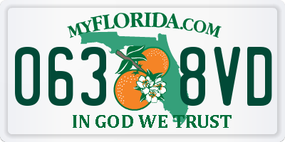 FL license plate 0638VD
