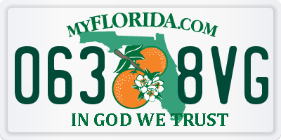 FL license plate 0638VG