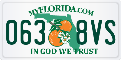 FL license plate 0638VS