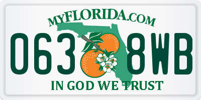 FL license plate 0638WB