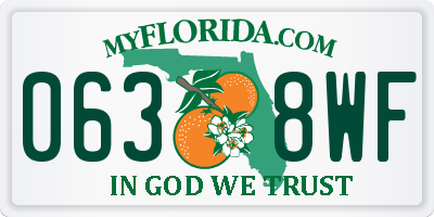 FL license plate 0638WF